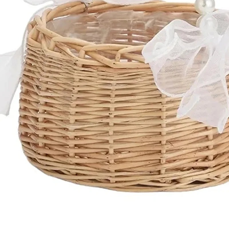 Pearl Handle Rattan Wedding Fl - Gardening Tools Girls review and price