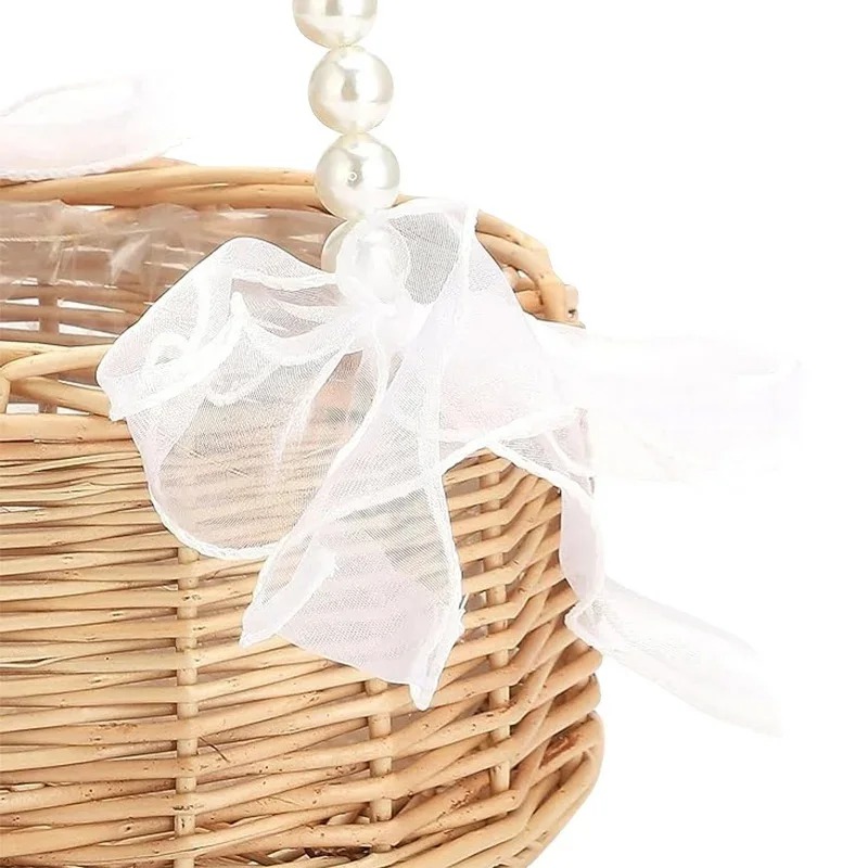 Pearl Handle Rattan Wedding Fl - Gardening Tools Girls review and price